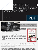 The Dangers of Alcohol, Drugs and Driving: Part Ii: Driver Education Program