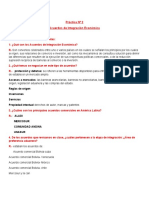 Práctica #2 Acuerdos de Integración Económica