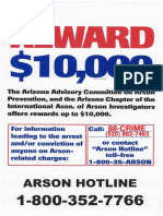 Tucson Arson Reward Tip Form 