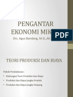 Pengantar Ekonomi Mikro - Modul 4 - Teori Produksi Dan Biaya