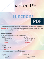 Chapter 19 - Functions