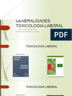 Generalidades Toxicologia Laboral