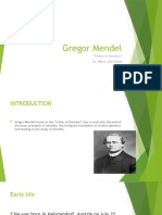 Gregor Mendel: "Father of Genetics" By: Maria Jose Duque