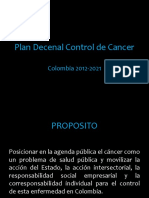 Plan Decenal Control de Cancer