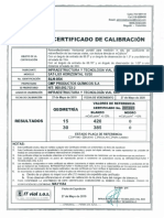 Certificado de Calibracion reflectometro