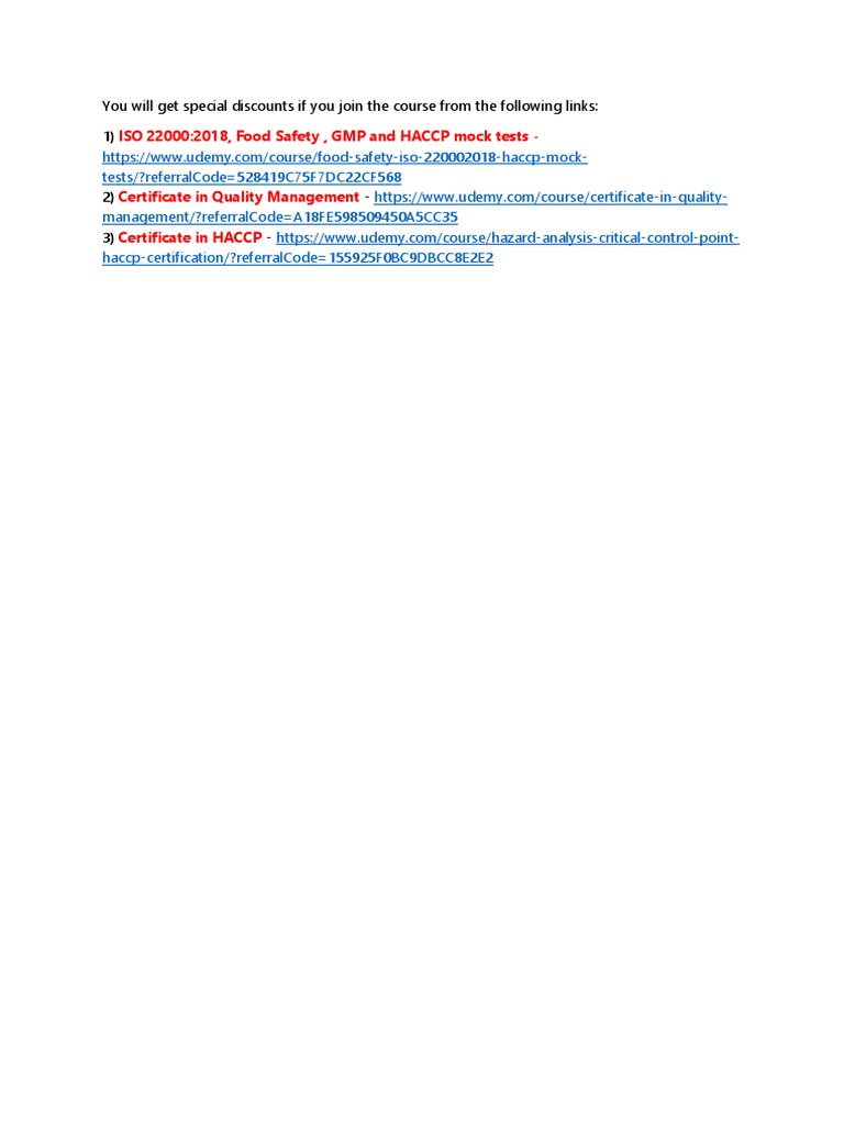 Links To Certificates With Discounts | PDF