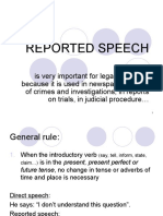 FR 11 - Reported Speech