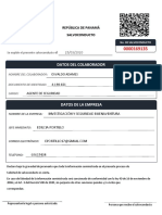 Datos Del Colaborador: República de Panamá Salvoconducto