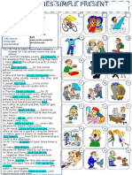 DAILY ROUTINES-SIMPLE PRESENT TENSE