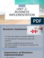 Unit 2: Business Implementation