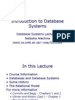 Lecture1 (Introduction To Database Systems by Prof. Dan Suciu)