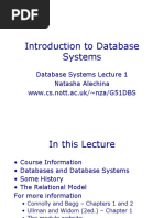 Lecture1 (Introduction To Database Systems by Prof. Dan Suciu)