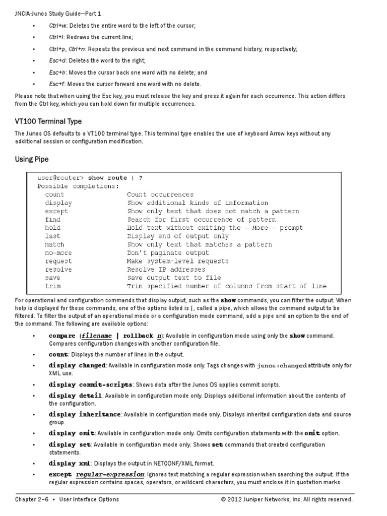 JNCIA Junos P1 - 2012 12 1900021 | PDF | Computer Keyboard | Areas Of ...