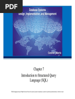 Introduction To Structured Query Language (SQL) : Database Systems Design, Implementation, and Management