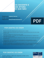 O ENEM, práticas docentes e metodologias ativas