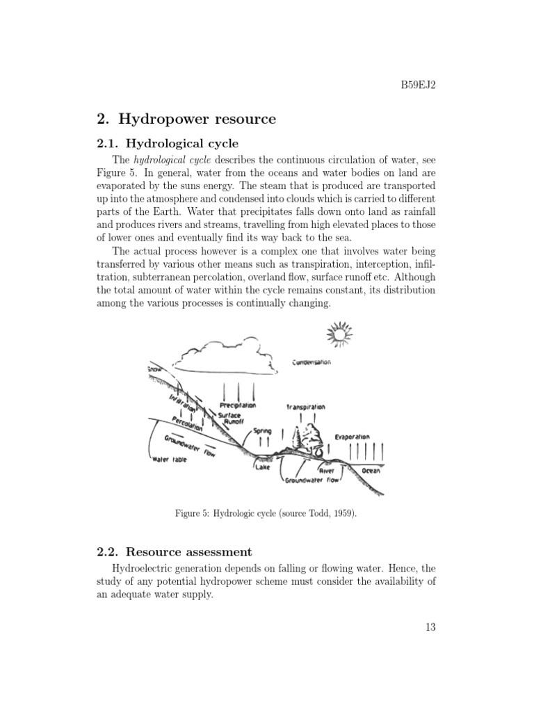 Hydropower Resource Assessment Guide | PDF | Hydroelectricity | Water Cycle