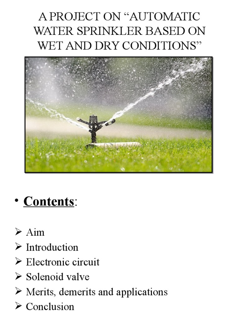 Automated Water Sprinkler System Project | PDF | Relay | Vacuum Tube