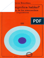 Bourdieu P (1985) - Qué Significa Hablar PDF