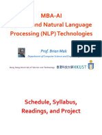 Mba-Ai Speech and Natural Language Processing (NLP) Technologies