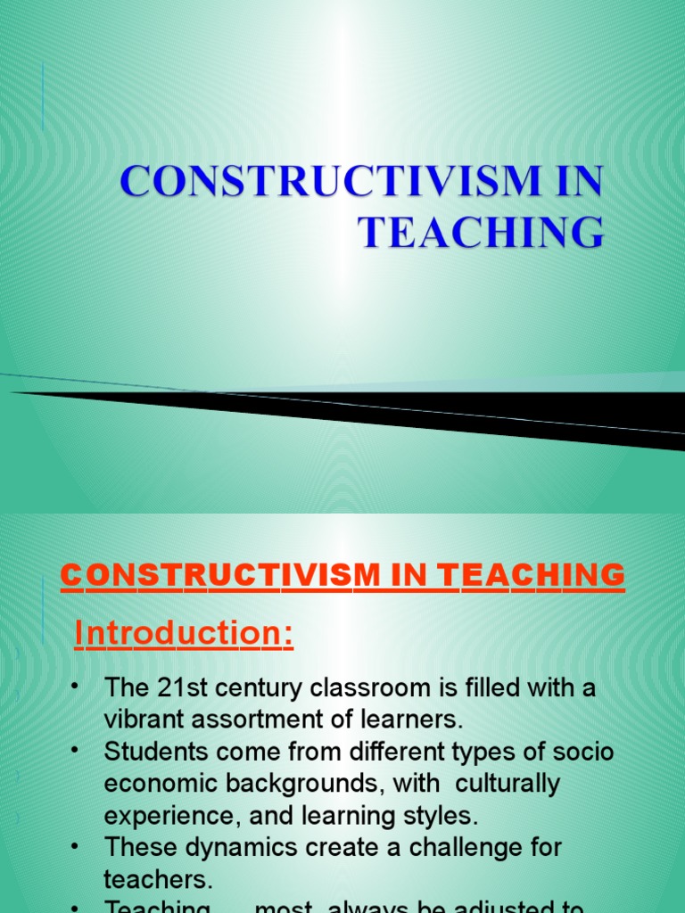 CONSTRUCTIVISM PHILOSOPHY OF EDUCATION PDF visual data 2