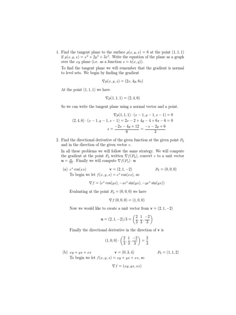 Solutions4 Gradient Derivative