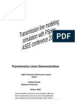 Transmission Line Demonstration Lab