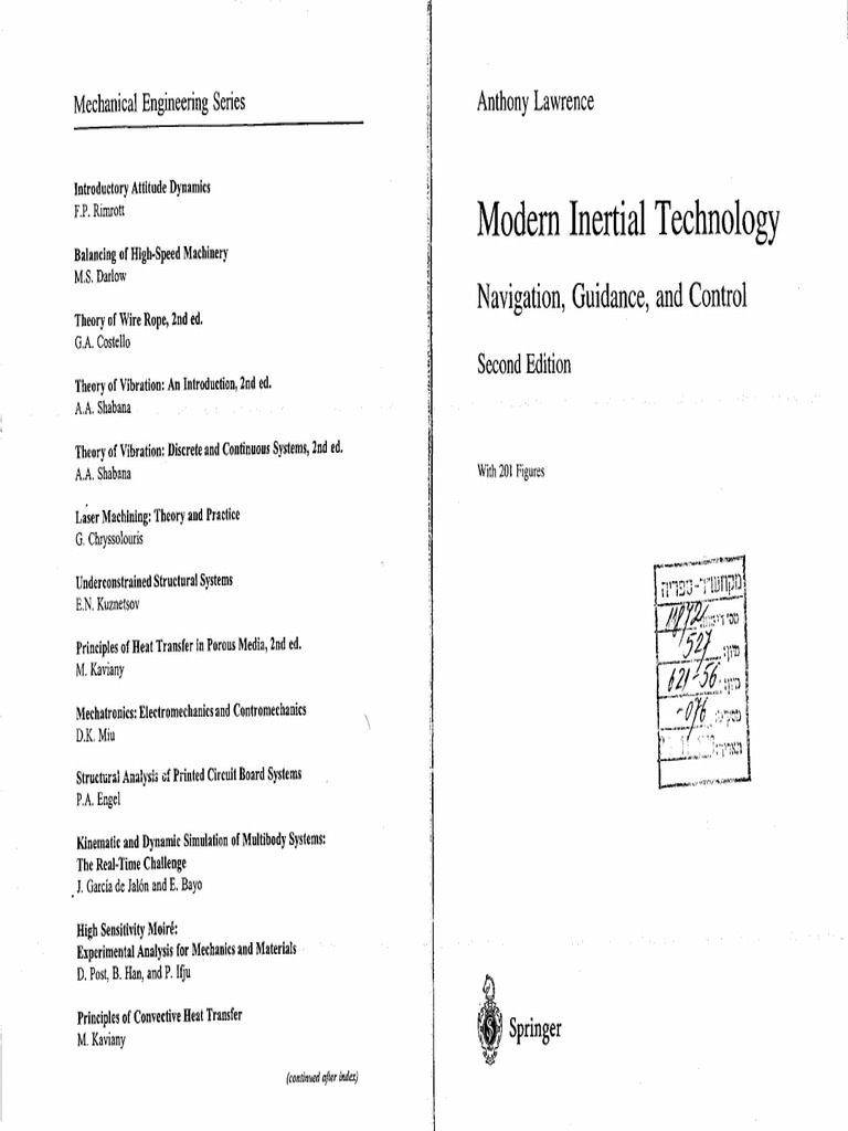 Modern Inertial Technology. Anthony Lawrence | PDF