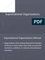 Supranational Organizations PDF