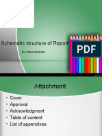 Schematic Structure of Report: By: Retno Apriliyanti