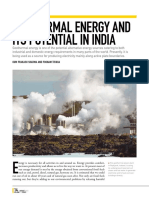 Geothermal Energy and Its Potential in India: Re Feature