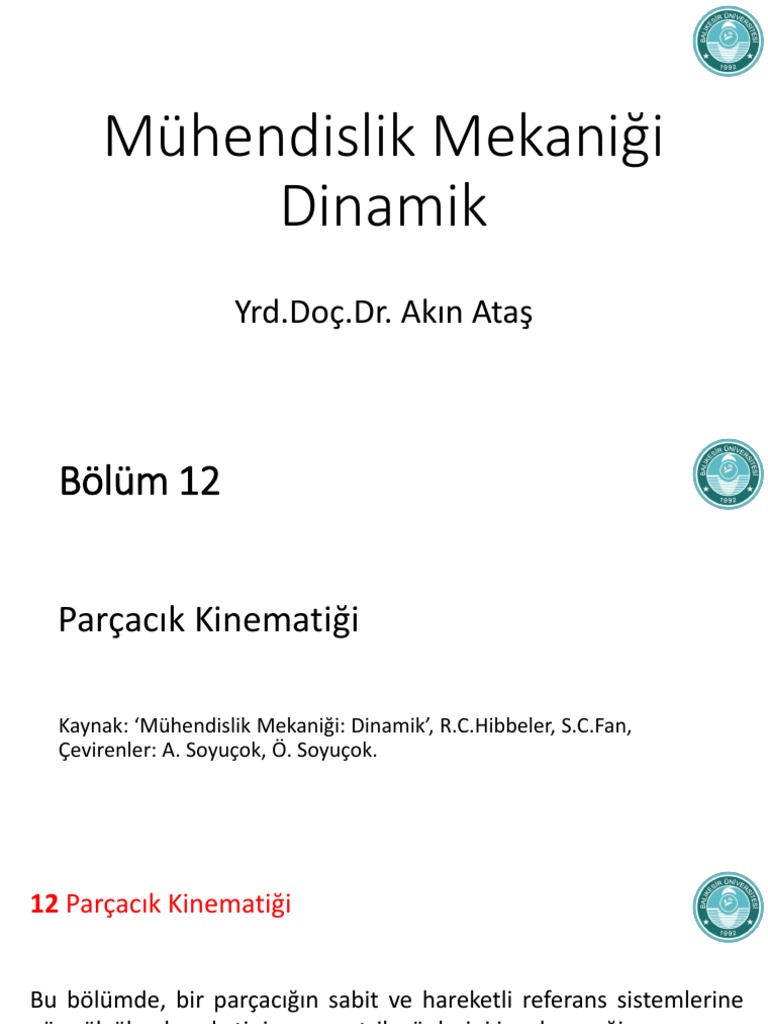 01 Parcacik Kinematigi Akin Atas PDF | PDF