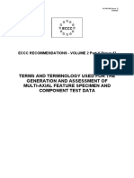 Terms and Terminology Used For The Generation and Assessment of Multi-Axial Feature Specimen and Component Test Data