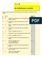 Exemple Concret de Méthode Pour La Roulette