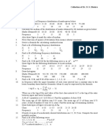 Practice Set: Collection of Dr. D. S. Dhakre