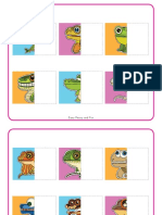 Reptiles and Amphibians Matching File Folder Game
