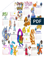 Pokemon Calendar 2007