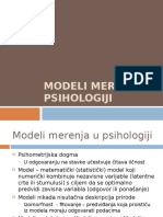 2. Modeli merenja u psihologiji (DRUGA LEKCIJA)