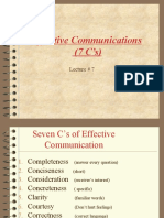 7 C's Effective Communication