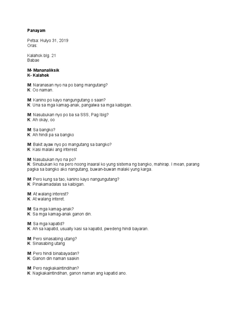 21st Interview - Transcription | PDF