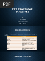 Pre Processor Diretives