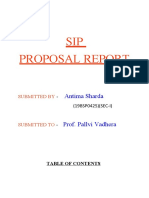Antima SIP Proposal Modified Report