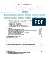 Evaluare inițială la biologie8.doc