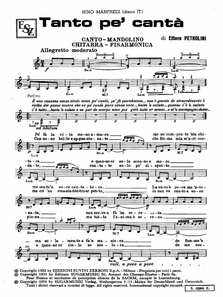 TantoPeCanta Canto e Piano PDF