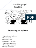 Functional Language For Speaking
