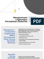 Mengevaluasi Lingkungan Perusahaan Eksternal