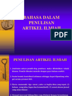 BAHASA PENULISAN