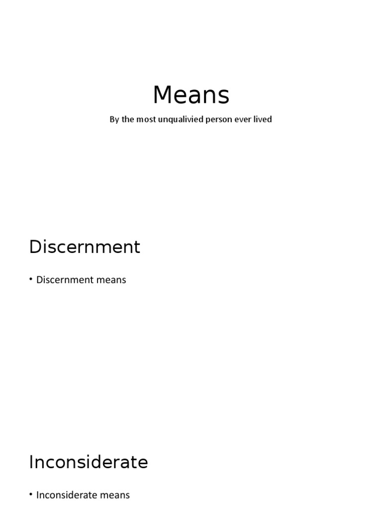 Definitions of Discernment and Inconsiderate | PDF | Social Science ...