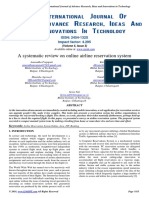 A Systematic Review On Online Airline Reservation System: ISSN: 2454-132X Impact Factor: 4.295