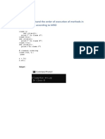 Q.1) WAP To Understand The Order of Execution of Methods in Several Base Classes According To MRO