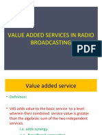 Valuue Added Services in Radio Broadcasting